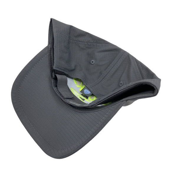 Cap America BROOKS Gray and Lime Green Baseball Cap Adjustable Golf Hat - Picture 4 of 7